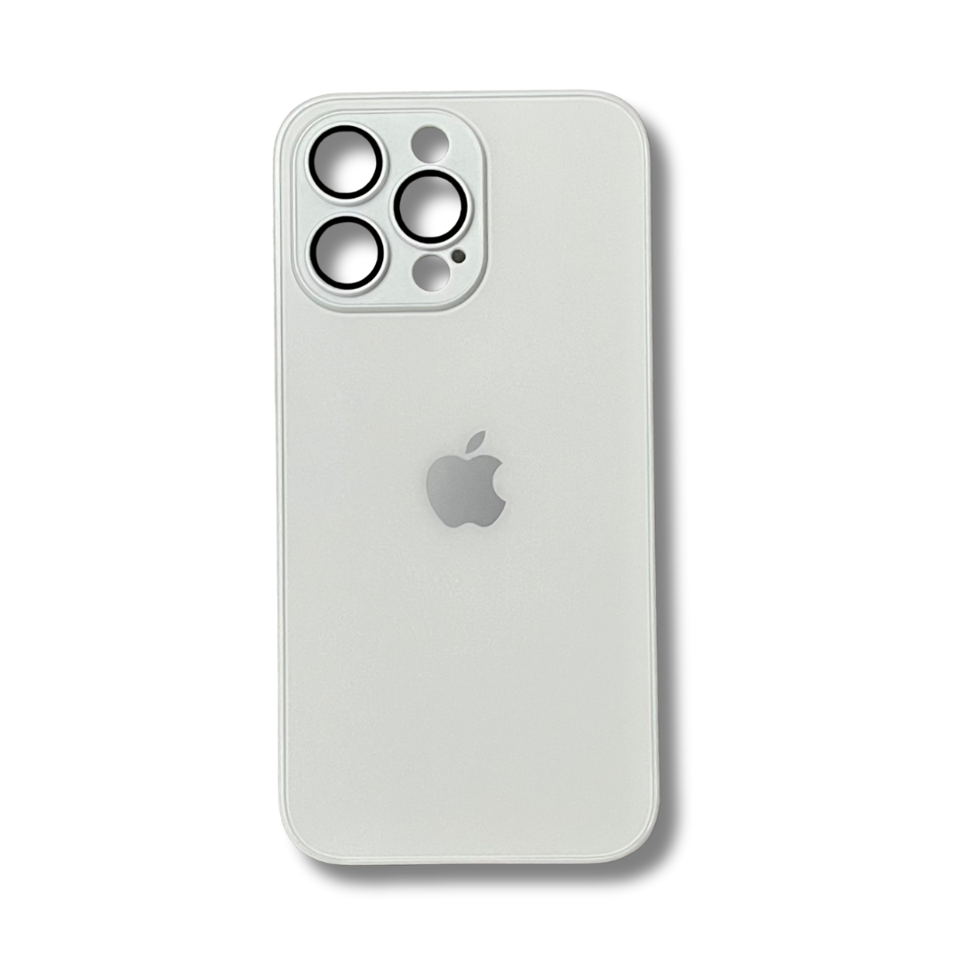 Glass Back Matte Finish + Silicone Edge Case