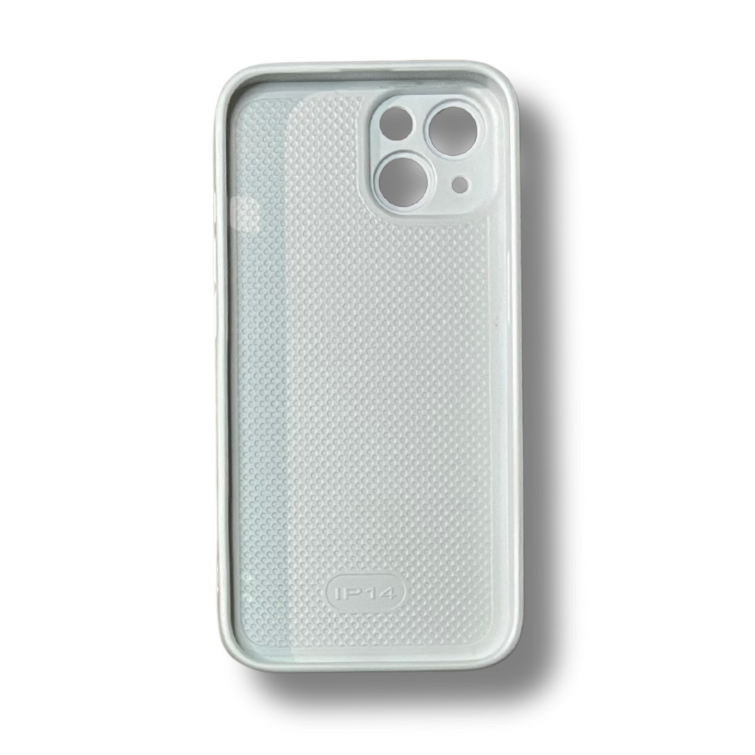 Glass Back Matte Finish + Silicone Edge Case