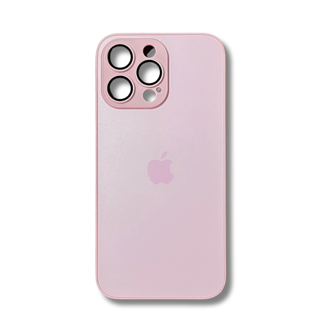Glass Back Matte Finish + Silicone Edge Case