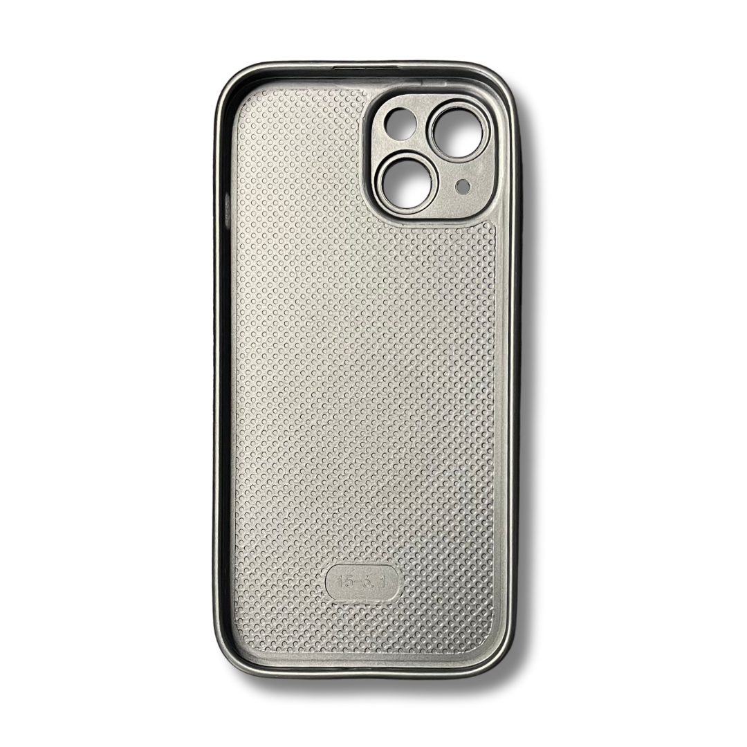 Glass Back Matte Finish + Silicone Edge Case