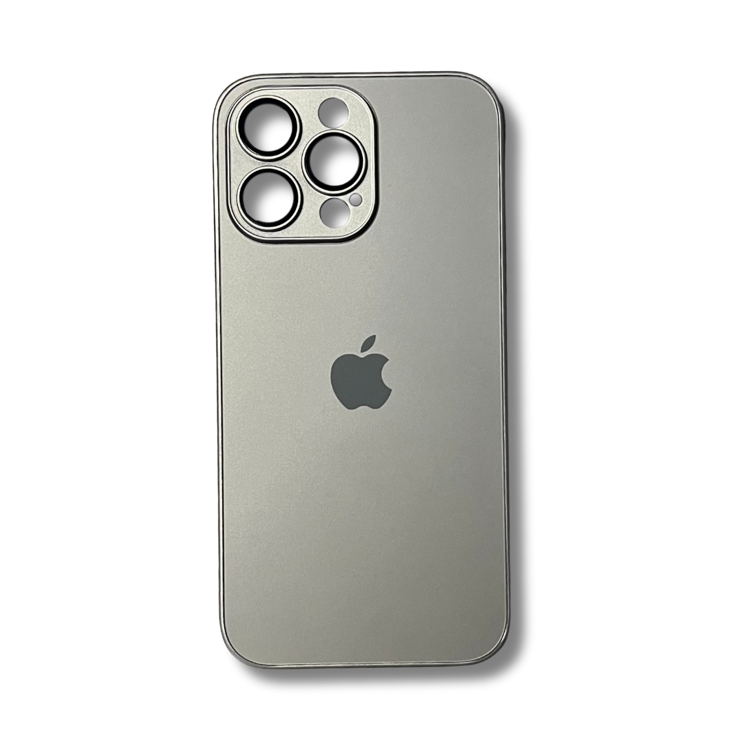 Glass Back Matte Finish + Silicone Edge Case