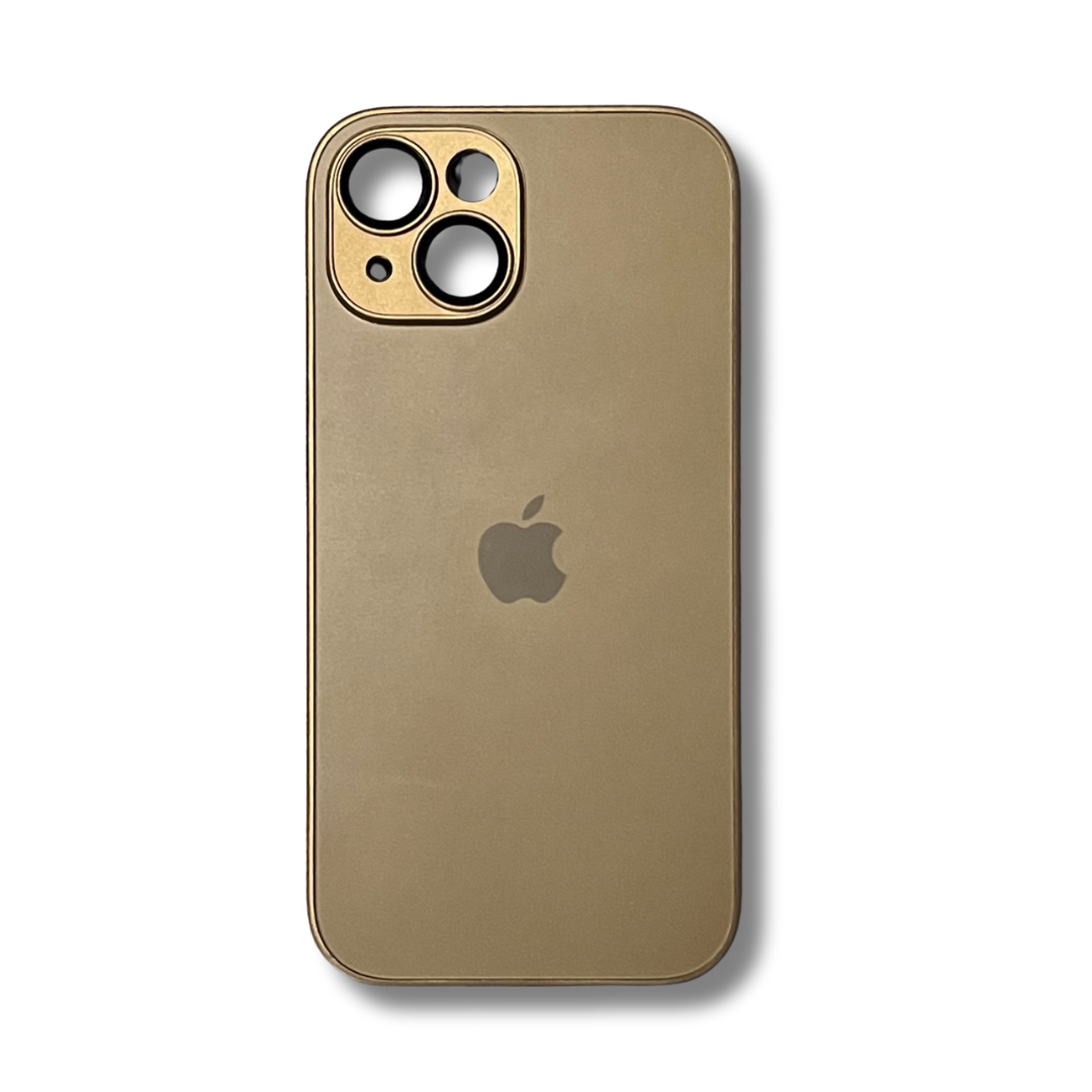 Glass Back Matte Finish + Silicone Edge Case