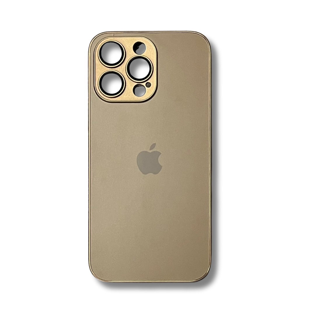 Glass Back Matte Finish + Silicone Edge Case