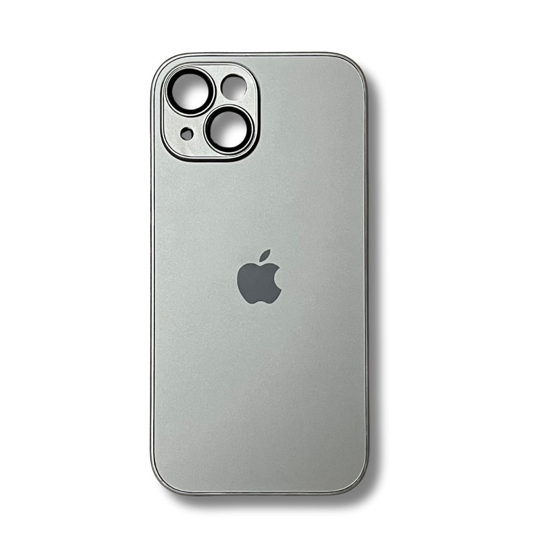 Glass Back Matte Finish + Silicone Edge Case