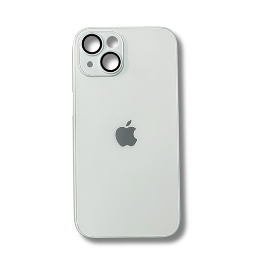 Glass Back Matte Finish + Silicone Edge Case
