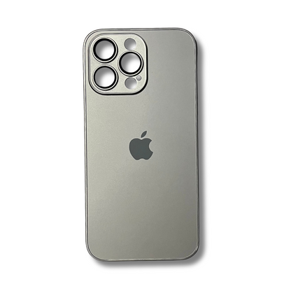 Glass Back Matte Finish + Silicone Edge Case
