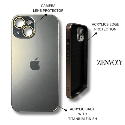 Premium Acrylic Titanium Finish Case