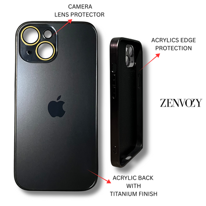 Premium Acrylic Titanium Finish Case