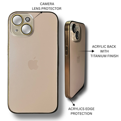Premium Acrylic Titanium Finish Case