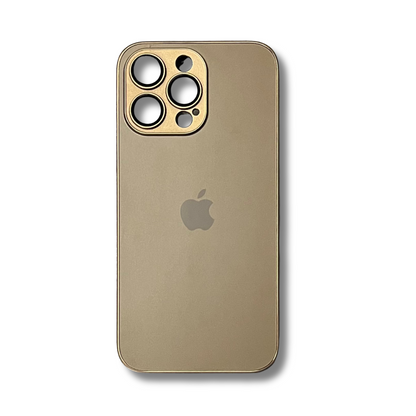 Glass Back Matte Finish + Silicone Edge Case