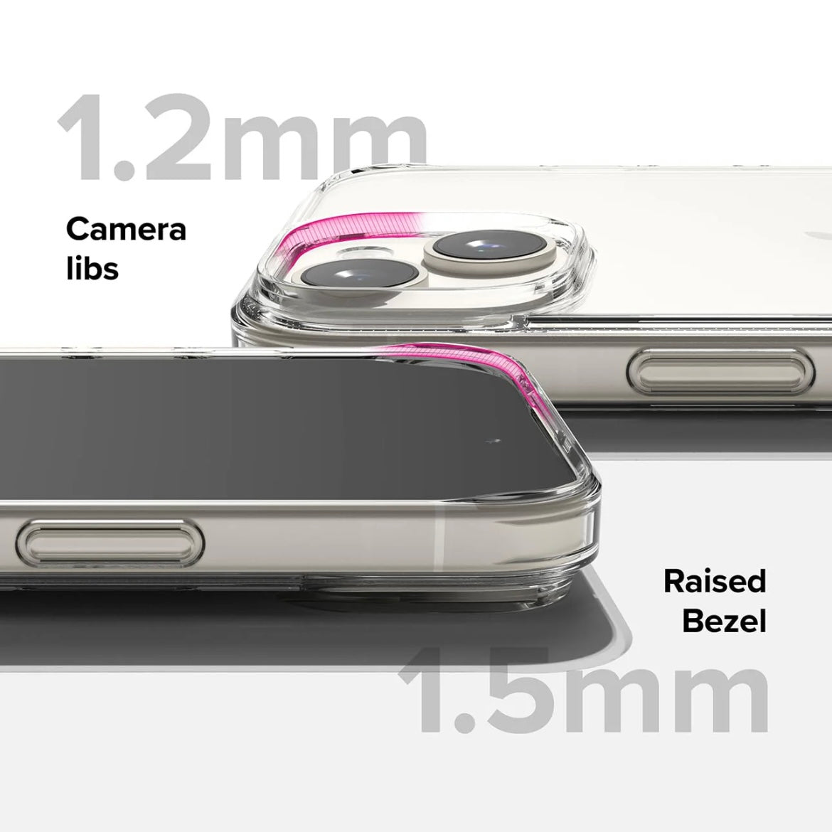 Non MagSafe Crystal Clear Shockproof Anti-Yellow iPhone Case