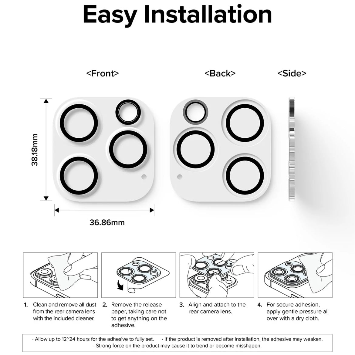 iPhone Premium Glass Camera Lens Protector